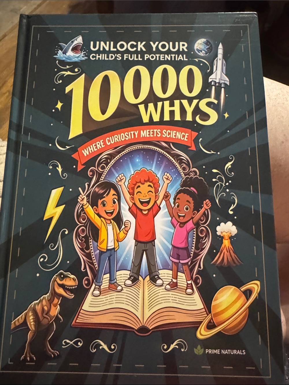 10000 Whys Kids Science Book - Dark Teal